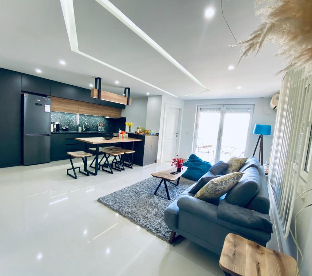 Aqua Blue Lakeview Apartment Ohrid Peštani Dış mekan fotoğraf