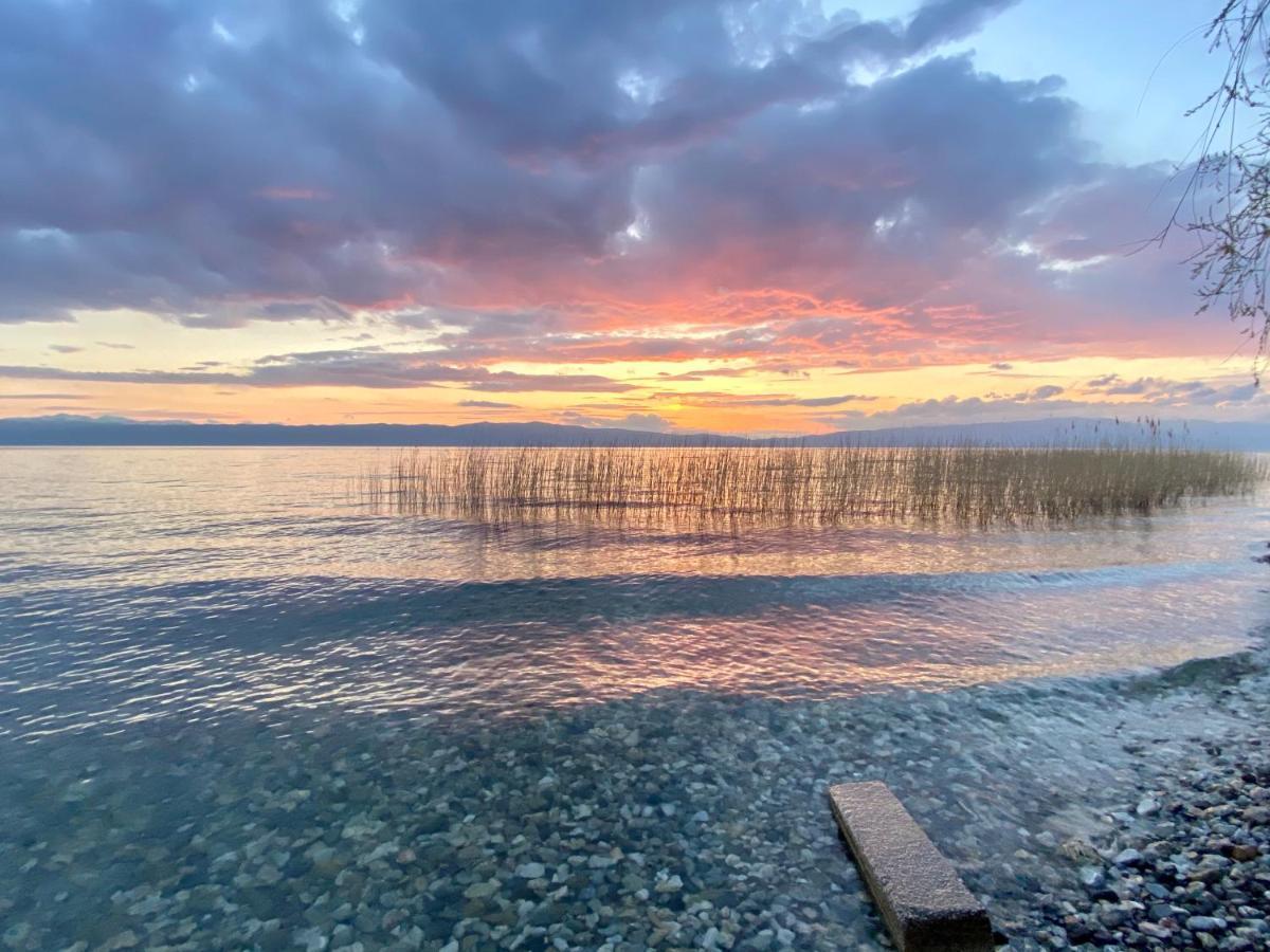 Aqua Blue Lakeview Apartment Ohrid Peštani Dış mekan fotoğraf